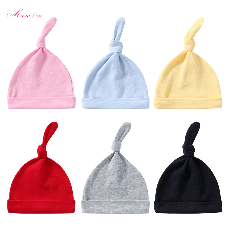 Solid Solid na Kulay ng Cotton Knitted Hat