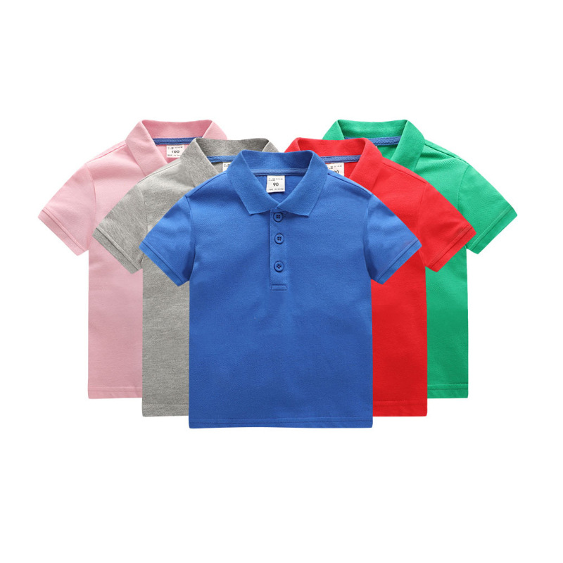 Pasadyang logo ng mga bata polo shirt 100% cotton