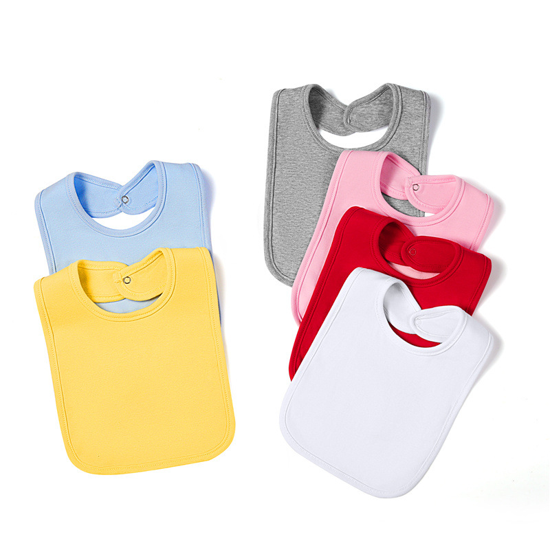 Sanggol na solidong kulay cotton bib