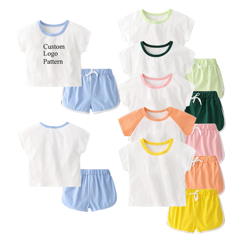 Pasadyang OEM Cotton Spandex Boy Toddler Mga Sets