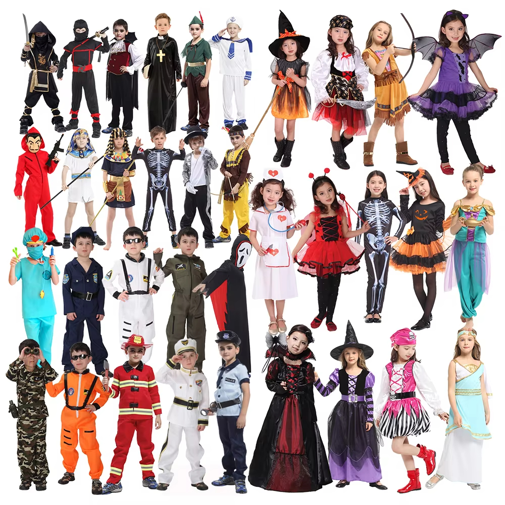Halloween Dress Up Costume Para sa Mga Bata – Mga Outfits ng Partido ng Cosplay