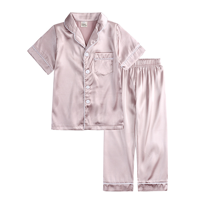 Ang pasadyang logo satin ng mga bata ng pajama ay nagtatakda ng maraming mga kulay na magagamit